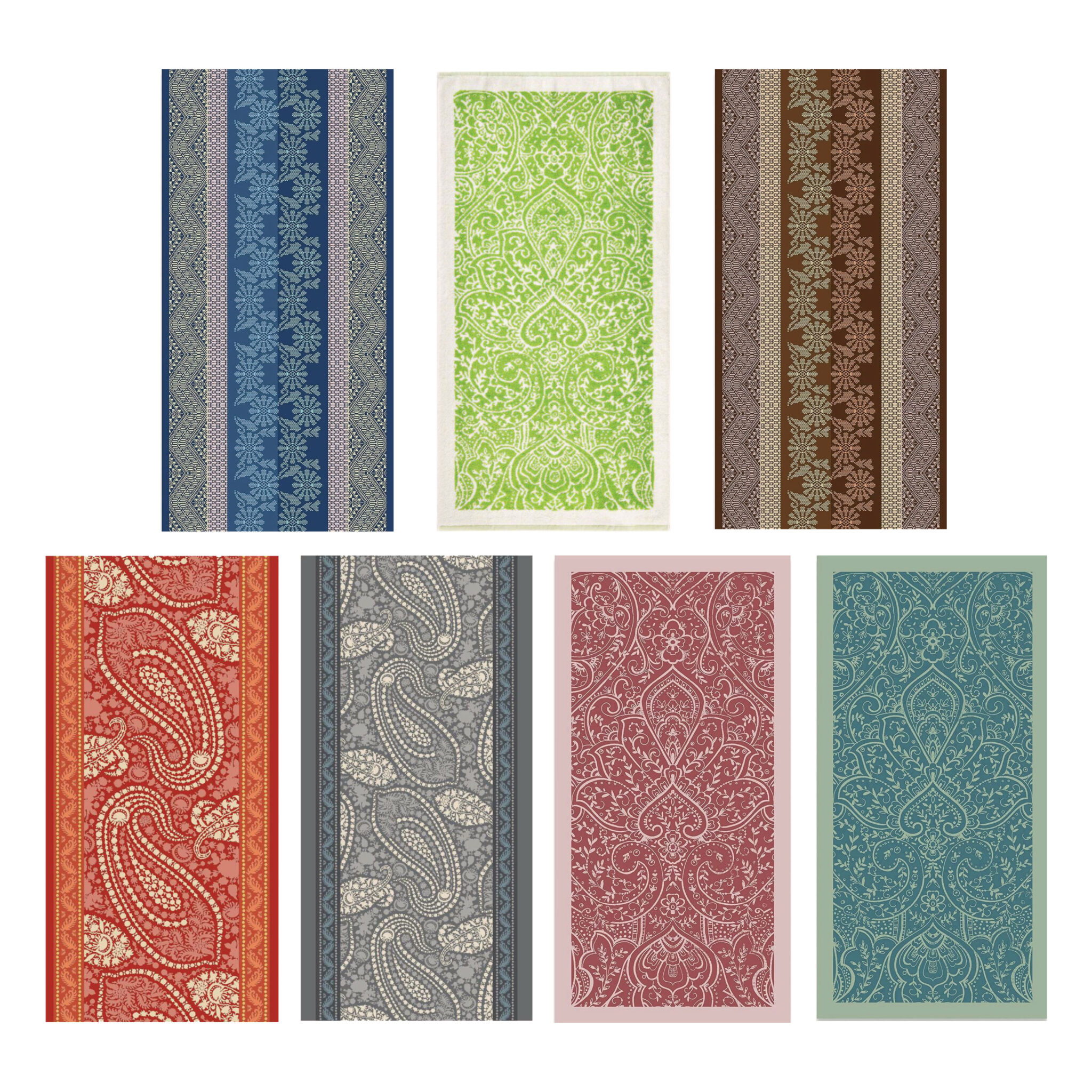 Asciugamani Varie Dimensioni Serie Granfoulard -Bassetti
